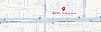 map of INFINITI of Kearny Mesa