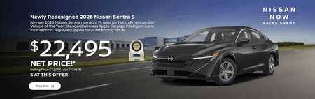 New 2026 Nissan Sentra S Purchase Offer