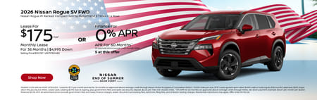 Lease 2026 Nissan Rogue SV $175