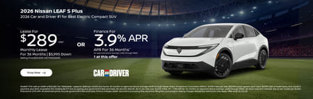 Lease 2026 Nissan Leaf S Plus $289