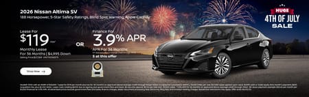 New 2026 Nissan Altima Finance Special