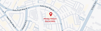 map of Mossy Nissan Escondido