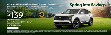 Arrendamiento del Nissan Kicks SV 2026 por $139