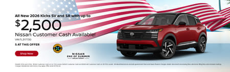 New 2026 Nissan Kicks SR Purchase Offer