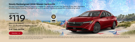 Especial 2026 Nissan Sentra SV $119