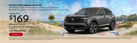 Especial 2026 Nissan Kicks SV $169