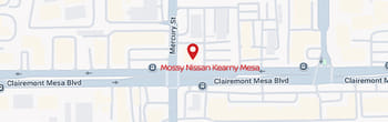 map of Mossy Nissan Kearny Mesa