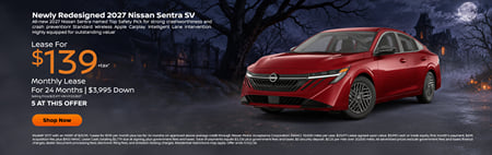 Lease 2026 Nissan Sentra SV $139
