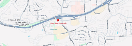 map of Mossy Nissan Oceanside