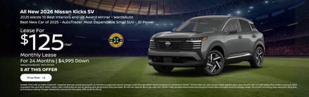 Lease 2026 Nissan Kicks SV $125