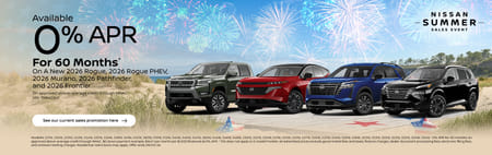0% APR on Select New Nissan Models