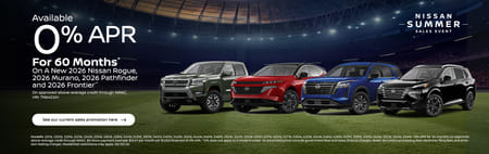 0% APR on Select New Nissan Models