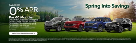 0% on Select New Nissan Models