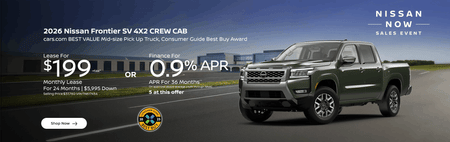 Lease 2026 Nissan Frontier SV $199