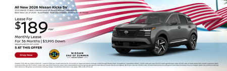 Especial 2026 Nissan Kicks SV $189