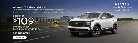 Lease 2026 Nissan Kicks SV $109