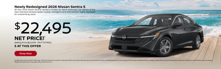New 2026 Nissan Sentra S Purchase Offer