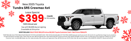 Tundra SR5 Lease Special