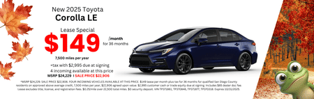 Toyota Corolla Lease Special