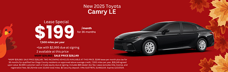 Camry Lease Special