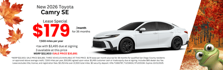 Camry Lease Special