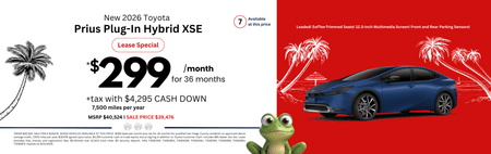 Lease 2026 Toyota Prius Plug-In Hybrid XSE $299