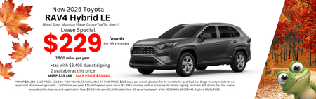 2025 RAV4 HYBRID LE LEASE SPECIAL