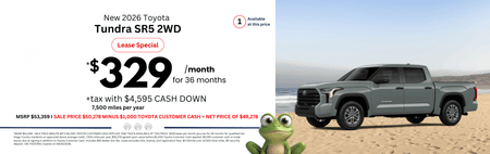 Lease 2026 Toyota Tundra SR5 $329