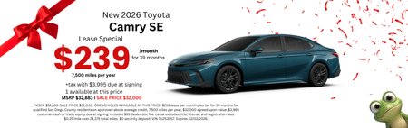 Camry Lease Special