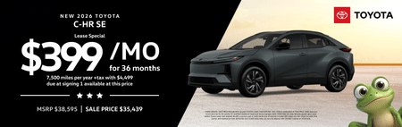 Lease 2026 Toyota C-HR SE $399