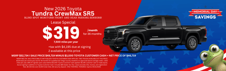 Lease 2026 Toyota Tundra SR5 $319