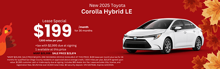 Corolla Hybrid Lease Special