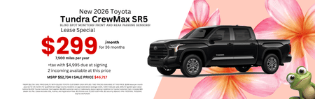 Lease 2026 Toyota Tundra SR5 $299