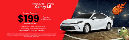 Lease 2026 Toyota Camry LE $199