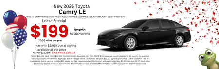  New Toyota Camry Lease Special