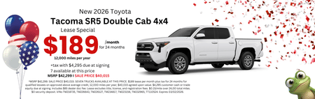 Toyota Tacoma SR5 Lease Special