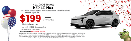 2026 Toyota bZ Lease Special
