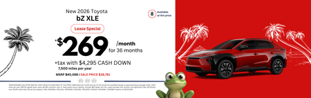 Lease 2026 Toyota bZ XLE $269
