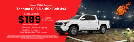 Lease 2026 Toyota Tacoma SR5 $189