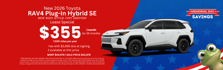 Lease 2026 Toyota RAV4 Plug-in Hybrid SE $355