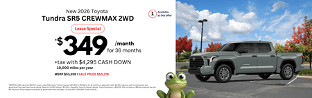 Lease 2026 Toyota Tundra SR5 $349