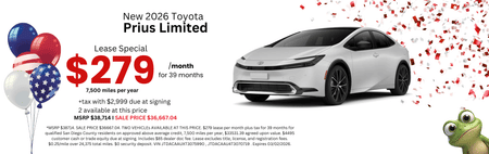 Toyota Prius Lease Special