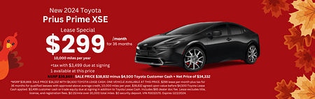 Prius Prime Lease Special