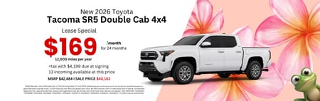 Lease 2026 Toyota Tacoma SR5 $169