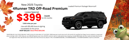 Toyota 4Runner Lease Special