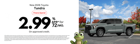 New 2026 Toyota Tundra Finance Special