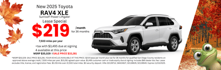 RAV4 Lease Special