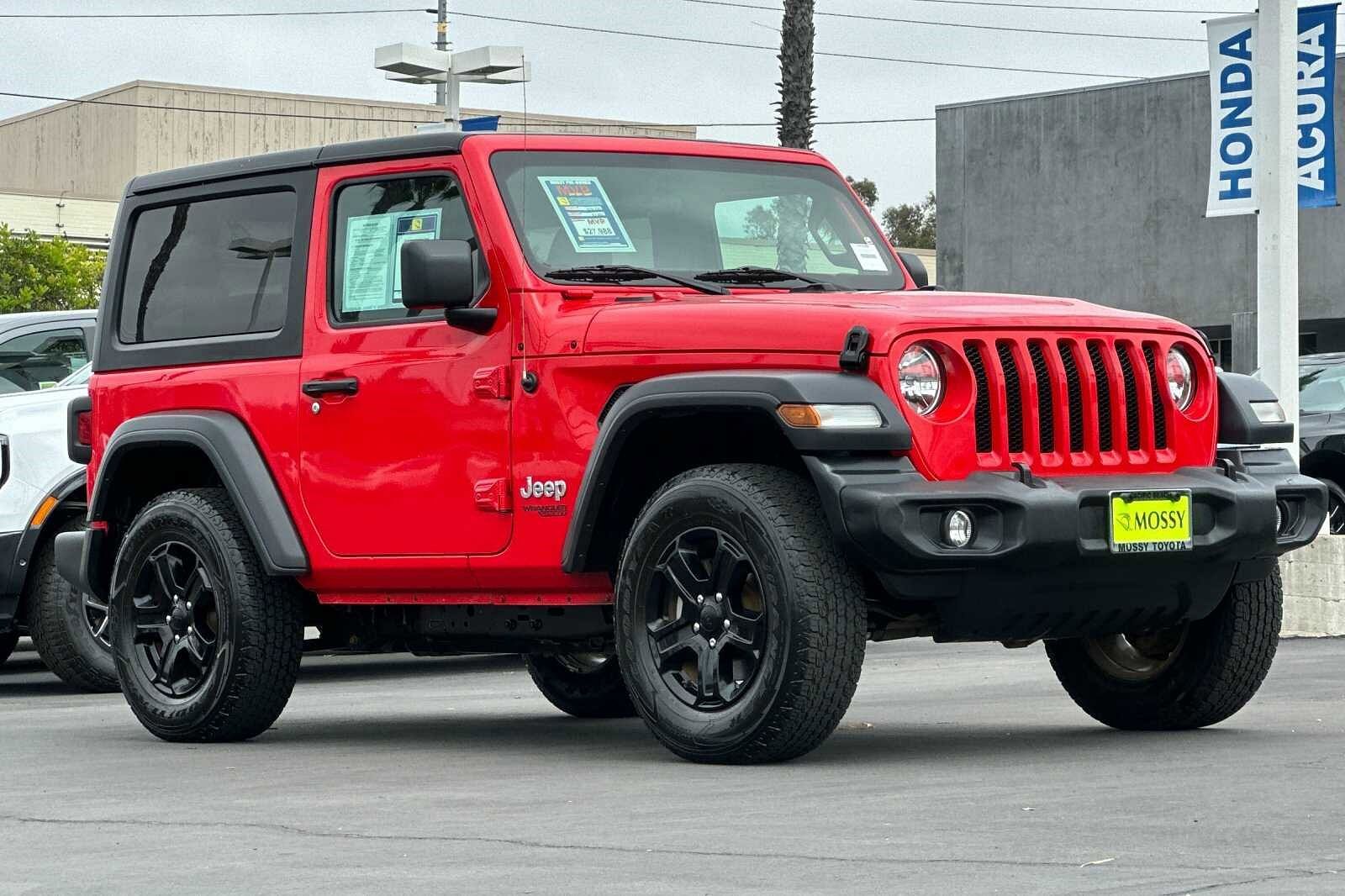 Used 2020 Jeep Wrangler Sport S with VIN 1C4GJXAN6LW199989 for sale in San Diego, CA