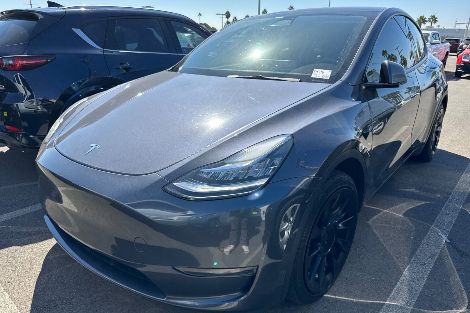 Used 2021 Tesla Model Y Standard Range with VIN 5YJYGDED3MF118200 for sale in San Diego, CA