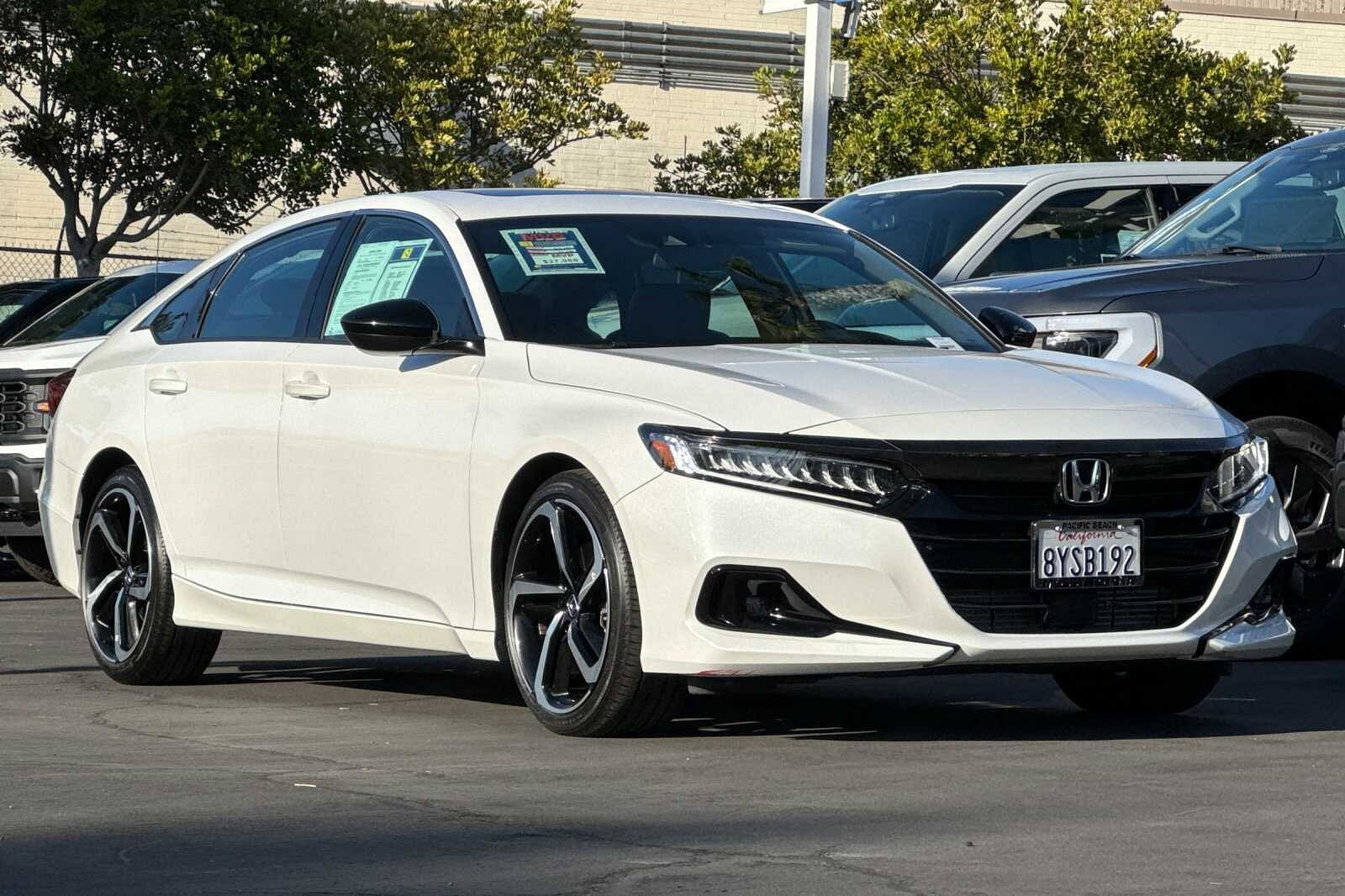 Used 2021 Honda Accord Sport with VIN 1HGCV2F33MA033054 for sale in San Diego, CA